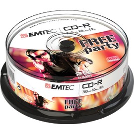 EMTEC ECOC802552CB Rekordable CD (52x Speed, 700MB)