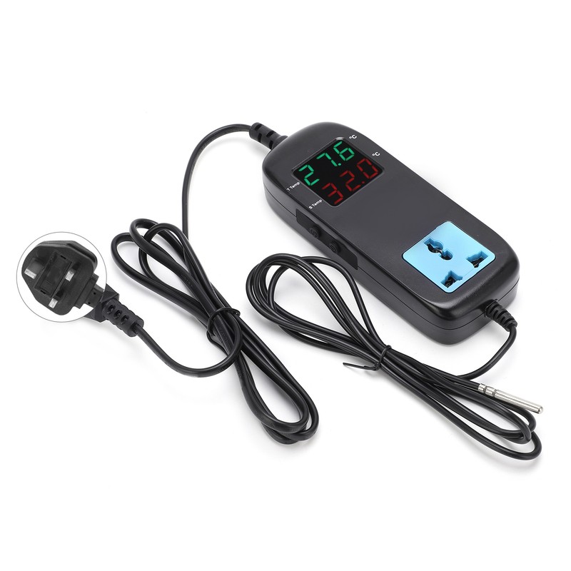 Digital Display Thermostat Intelligent Electronic Temperature Controller Regulator AC ~