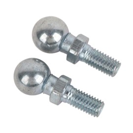 DOACT 2 Pcs Stainless Steel Ball Hex Bolt for Gas Struts - M10 7mm Tailgate Compatible - Silver