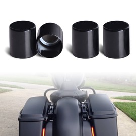 Goldfire Motorcycle Docking Hardware Covers Kit Detachable Magnet Docking Point Caps for Harley Touring Street Glide, Electra Glide, Road Glide, Road King 2009-2024 Accessories (4 Short Black)