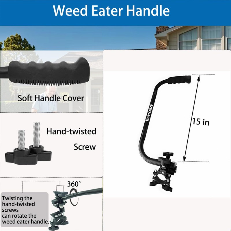 Weed Eater Handle,String Trimmer Handle,Weed Eater Handle Extension with Bracket