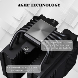 Thermalright Peerless Assassin 120 Mini Black CPU Air Cooler, 6 Heat Pipes Dual Towers Cooler, with TL-D12B PWM Fans, Desktop PC Cooler for Intel LGA 1851/1700/1150/1151/1200/2011,AMD:AM4/AM5