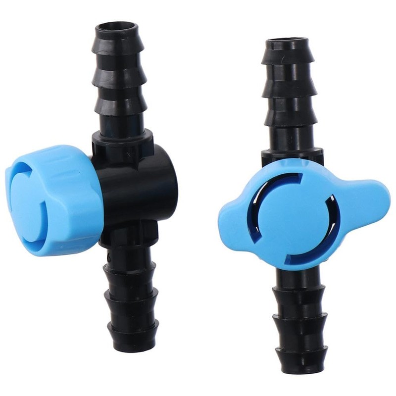 Fudeshe 5Pcs in-Line Barbed Ball Valve,Barb Crimp,16mm Shut-Off Switch,Hose Barb