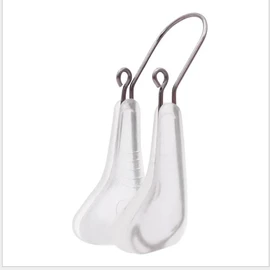 Nose Clip, Small Nose Clip, Suitable for Nasal Muscles, High Nose, Slimming, Small Noses, Transparent and Soft Silica Gel Titanium Arms, 30 Minutes a Day, Adjustable, Unisex, Easy Nose Life at Home