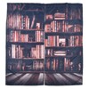 Living Room Curtains 3D Bookcase Printed Shading Curtains Bedroom Drapes