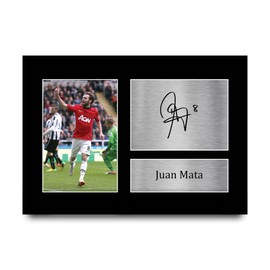 HWC Trading A4 Juan Mata Presents Printed Signed Autograph Picture for Fans and Supporters - A4