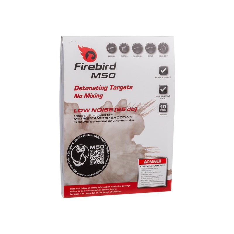 Firebird M50 Moderated Target, 10pk