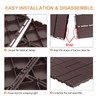 Goovilla Plastic Interlocking Deck Tiles, 9 Pack Outdoor Patio Flooring,