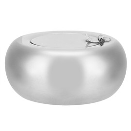 Stainless Steel Round Outdoor Indoor Office Desktop Windproof Smoking Ashtray Holder