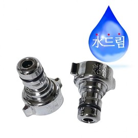Sudream Faucet Water Connection Chrome Washing Machine Coupling 2P Connection Accessories Water Supplies Faucet Supplies Water Bathroom Supplies 3ea