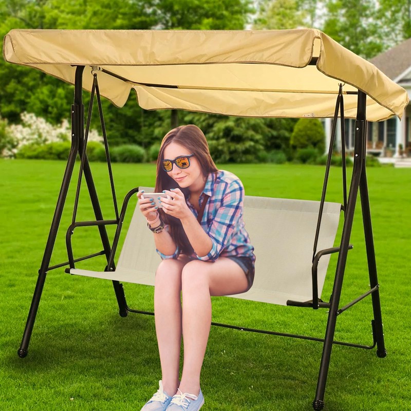 Porch Patio Swing Seat Cover Replacement,600D Thickened Oxford Waterproof Swing