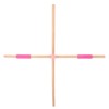 2pcs 31.5in Length Yoga Training Stick Beechwood Open Shoulder Back
