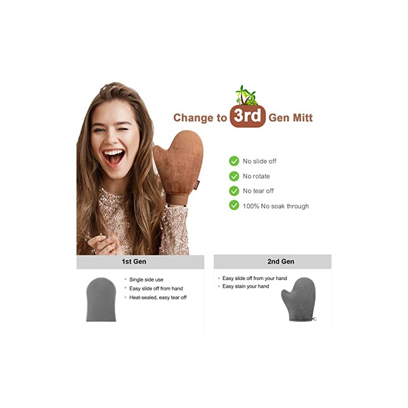 Self Tanner Mitt - Self Tanning Mitt Applicator with【US Patent】Tanning