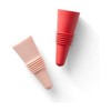 Rabbit Wine and Beverage Bottle Stoppers with Grip Top, Red