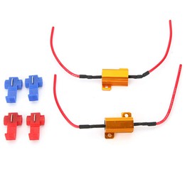SOCAL-LED LIGHTING 2pcs LED Load Resistors 10 ohm LED Bulbs Turn Signal Error/Blinker/Hyper Flashing (25W)