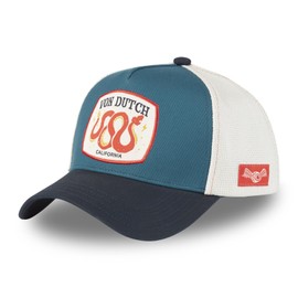 Von Dutch Premium Baseball Cap with Wild Cotton Twill Net, Navy/Beige/Red/Petrol Blue, One Size