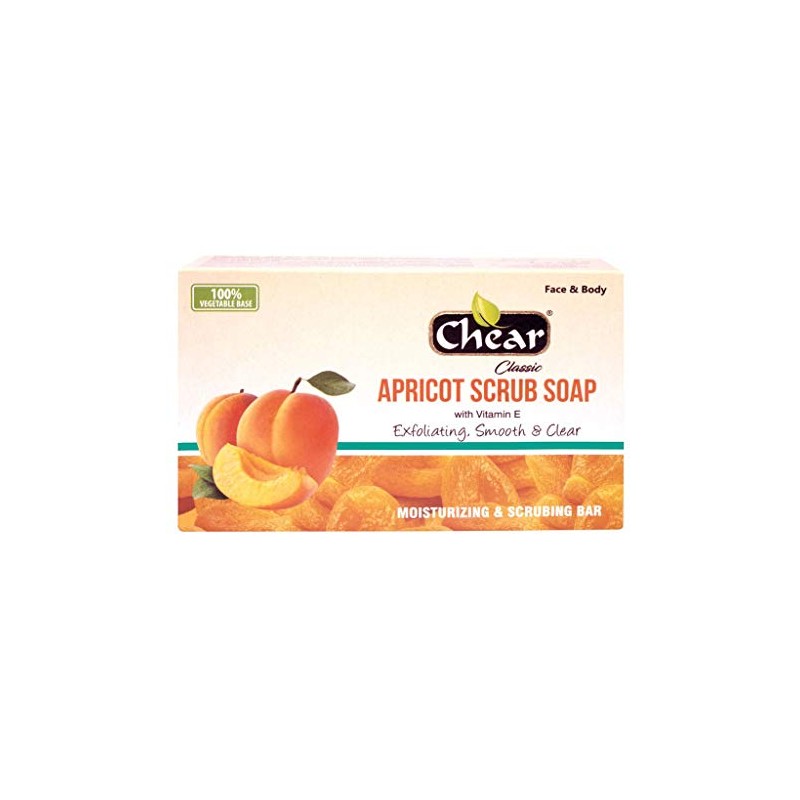 Chear Apricot Scrub Exfoliating Soap 150g - for face &