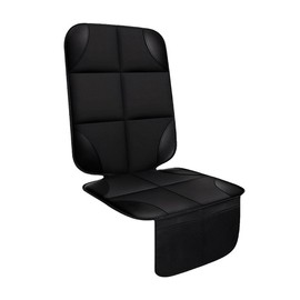 UHANBUT Car Seat Protector, Non-Slip Backing Car Seat Cushion with Thick Pad & Mesh Storage Pockets, Waterproof 600D Fabric Vehicle Interior Seats Cover Mat for Baby, Pet (1PC)