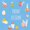 4 Premium Easter Cards with Envelopes (Folding Cards) 14.8 x