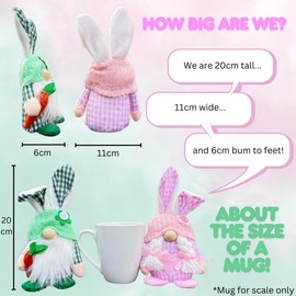 True Kit Easter Gonk Bunny 2-Pack - Decorations for Spring - Easter Decorations