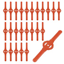 JTMM String Trimmer Head Blades Replace(36PCS) Plastic Cutter Blades Replacement Weed Wacker Head Blades Accessories for Cordless Grass Trimmer, Red