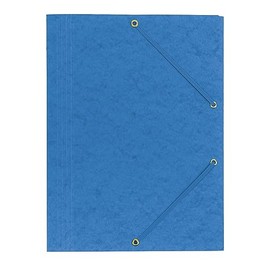 Interdruk - Elasticated File Folder A4 - Colorspan 3-Flap Folder - Pressboard - Blue