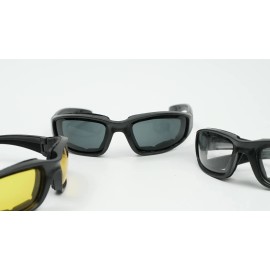 Anti-UV Cycling Glasses Clear Lens Padded Sunglasses Goggles Windproof Eyewear