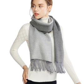 RIIQIICHY Ladies Scarf Gifts for Women Winter Scarves Wraps Pashmina Shawl Warm Large Cashmere Grey Scarf