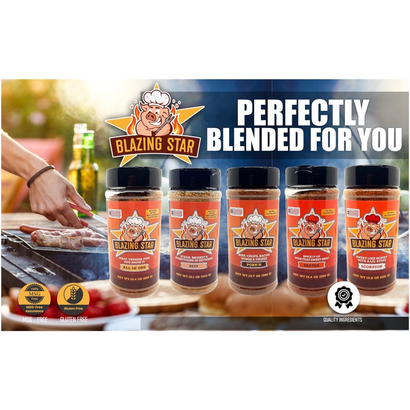 Blazing Star Ultimate Seasoning Bundle – All 5 Blazing Star