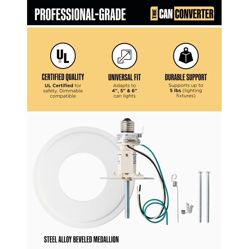 The Can Converter R1 Recessed Can Light Conversion Kit w/