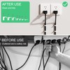 Chiluxendo Pack of 500 Round Cable Holders + 200 Square