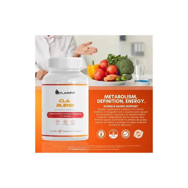 Flairfit Cla Blend Acido Linoleico Y L-leucina 45 Caps Sfn