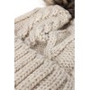 Neverless Lined Women's Knitted Hat with Fur Pom and Fleece