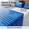 6 Pcs Plastic Pallet, Lightweight Nestable Pallet 23.6x11.8x1.18 Inch, Waterproof
