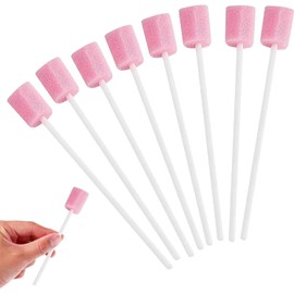 Uskerb 50 Pcs Mouth Swabs C Oral Care Sponge Swabs, Soft & Gentle, Ideal for Elderly & Personal Hygiene, Convenient for Travel & Home Use