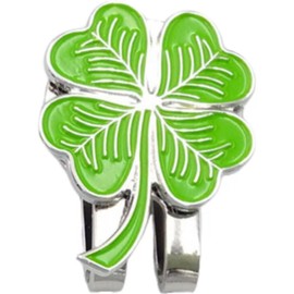 Golf Hat Clip with Magnetic Ball Marker, Durable Strong Removable Attaches Easily to Golf Cap Premium (Green, One Size)