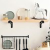 Small Shelf and Rod Brackets, 4 Pcs Closet Shelf &