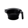 Comair 3011695 colouring bowl with rubber ring plus handle, black