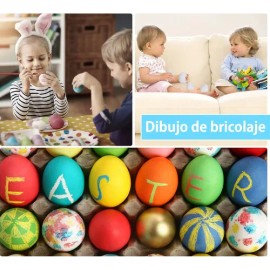 Huevos Didácticos De Color Y Forma 12 Piezas Montessori                                                                                               