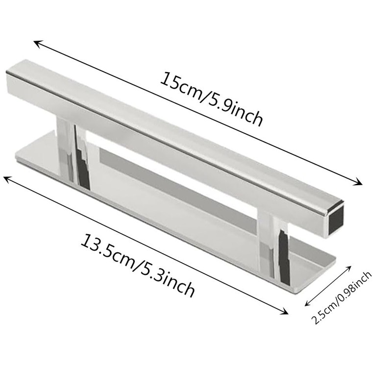 Self-Stick Push Pull Helper,10 Pack ABS Plastic Cabinet Drawer Handles