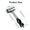 Hand Screw Drill for Woodworking Manual Survival Drill with Leather