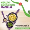 Crisp 3-Piece Nesting Strainer Set - Perfect for Draining Pasta,
