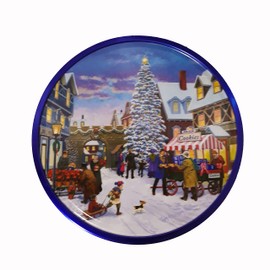 Kelsen Danish Butter Cookies in Decorative Holiday Tin, 80 Ounce (300 Cookies)