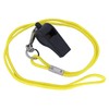 Cannon Sports Hi-Impact Black Whistle with Lanyard