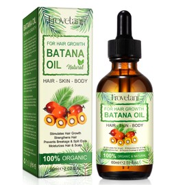 Batana Oil for Hair Growth, 100% Pure Organic Cold Press Batana Oil from Honduras, Thicker & Stronger Hair, Eliminate Split Ends, Prevent Hair Loss, Nourishes Scalp Hair and Skin (1)