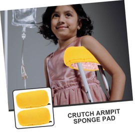 Baluue 1pair Non- Crutch Armpit Cushion Pads for Elderly Support Soft and Sponge Material Lightweight Design Comfortable Accessory for Walking Sticks and Canes