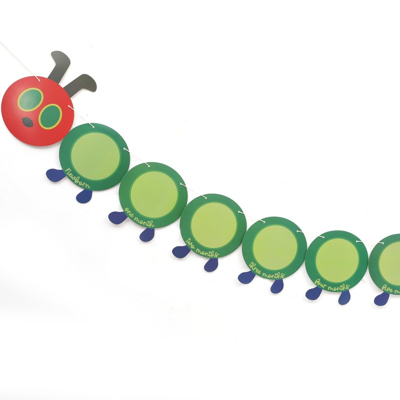 Hungry Caterpillar Monthly Milestone Photo Banner - Newborn to 12