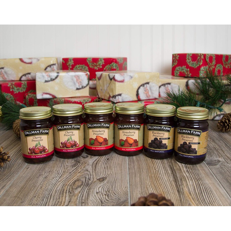 Dillman Farm 6 Piece Classic Holiday Preserves Variety Pack -