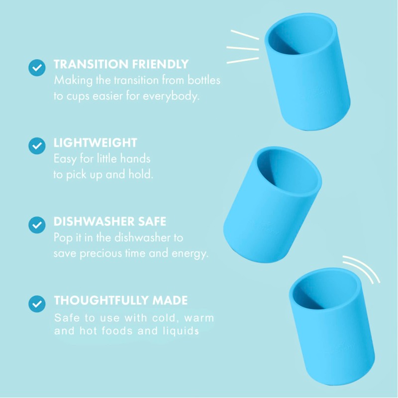 Avanchy Silicone Training Cup – 12 oz Open Cup for