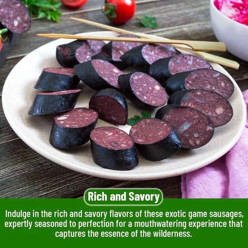 Game Summer Sausage Gift Pack (Venison, Cheddar, Elk, Elk Cheddar,